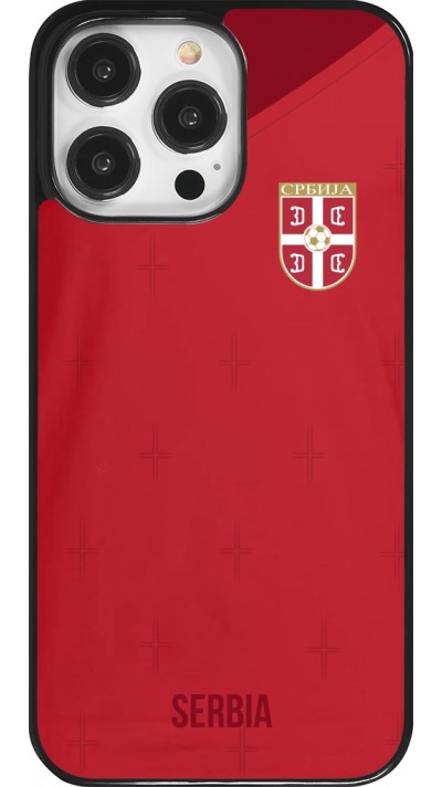 iPhone 14 Pro Max Case Hülle - Serbien 2022 personalisierbares Fussballtrikot