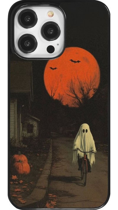 Coque iPhone 14 Pro Max - Halloween 2025 Ghost on a bicycle