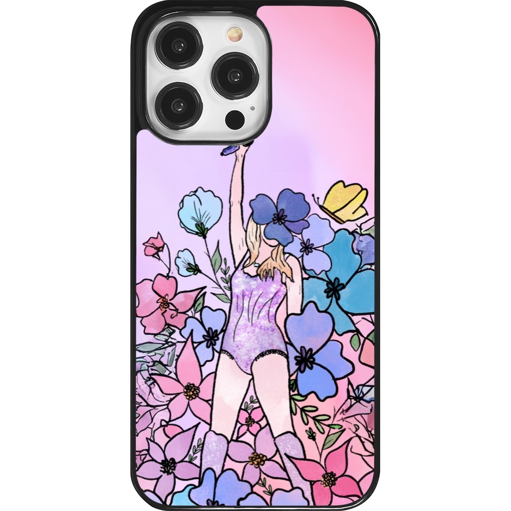 iPhone 14 Pro Max Case Hülle - Taylor Swift Sketch - Pink