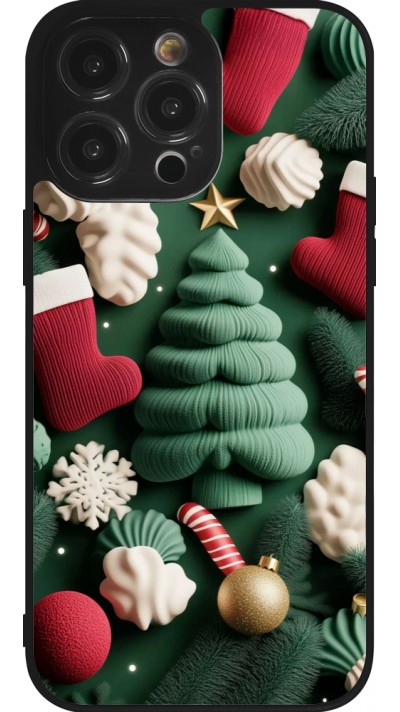 iPhone 14 Pro Max Case Hülle - Silikon schwarz Christmas 25 Christmas textiles