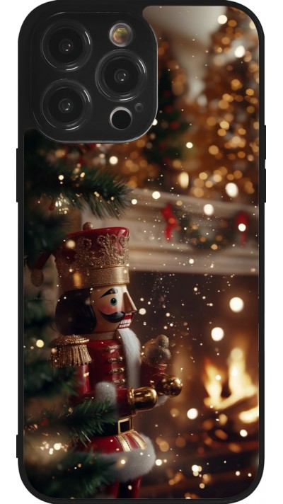 Coque iPhone 14 Pro Max - Silicone rigide noir Christmas 25 Xmas Nutcracker