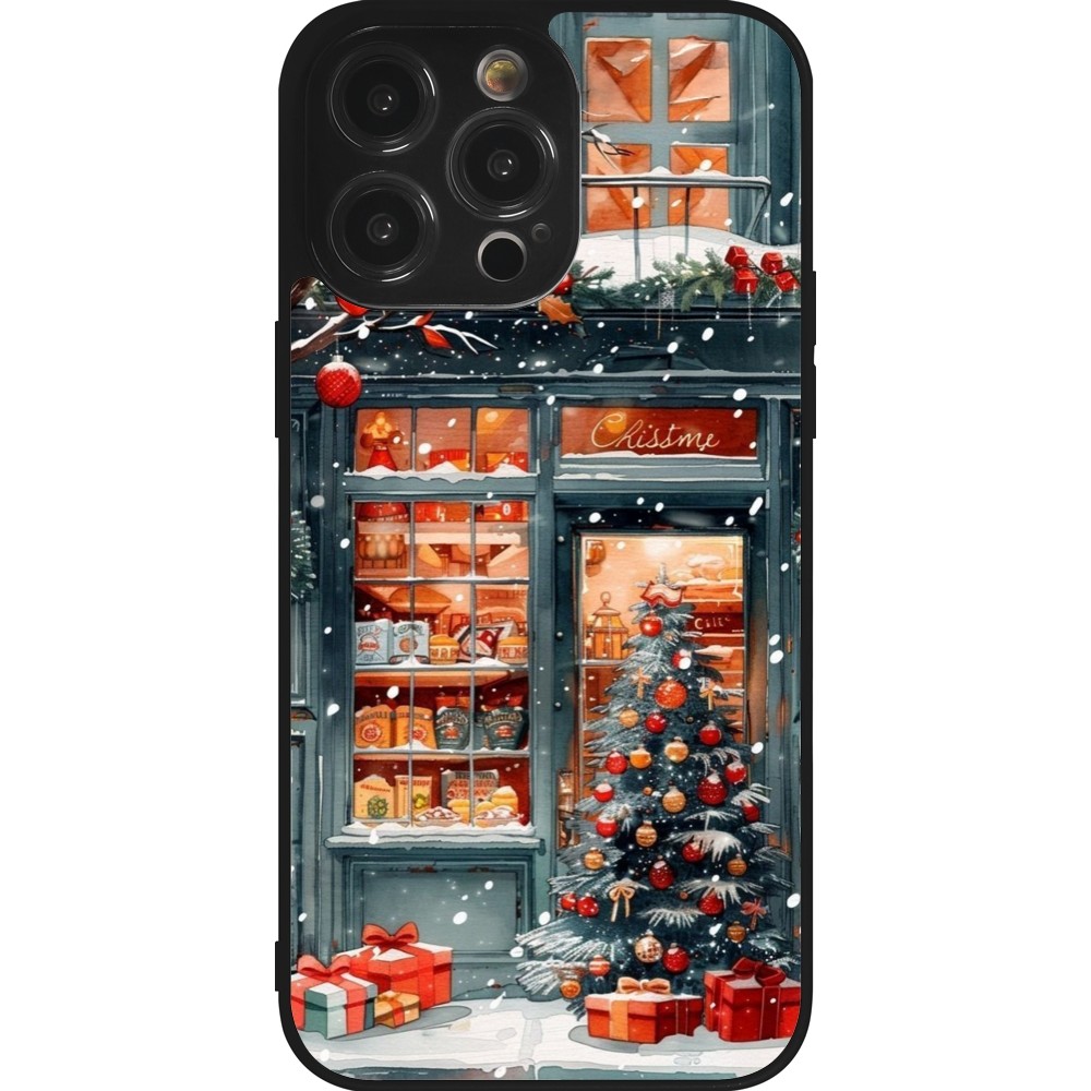 iPhone 14 Pro Max Case Hülle - Silikon schwarz Christmas 25 Xmas Shop