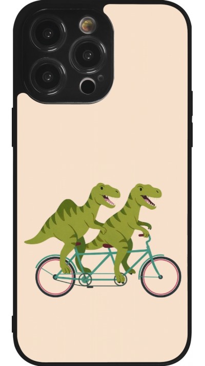 iPhone 14 Pro Max Case Hülle - Silikon schwarz Dinosaurs on bikes 2026