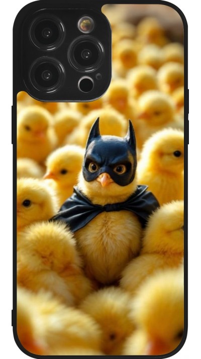 iPhone 14 Pro Max Case Hülle - Silikon schwarz Easter 2026 Chicken Batman