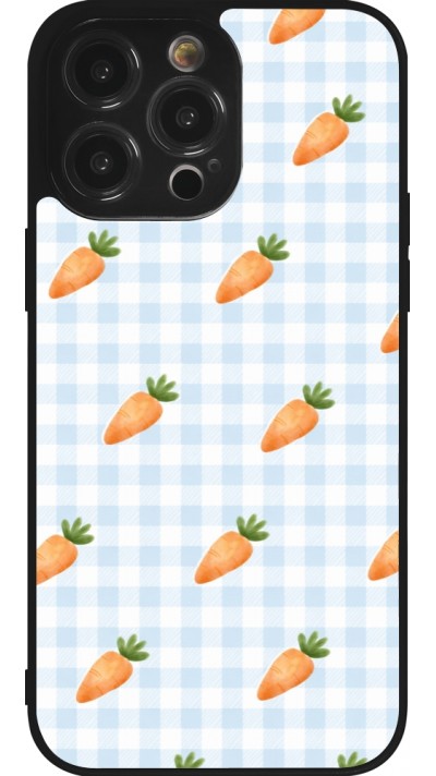 iPhone 14 Pro Max Case Hülle - Silikon schwarz Easter 2026 Pattern carrots