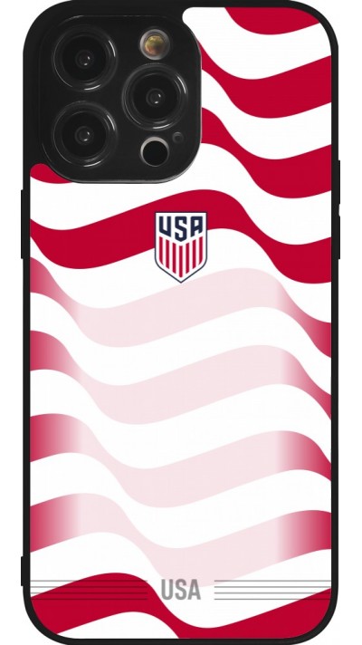 iPhone 14 Pro Max Case Hülle - Silikon schwarz Vereinigten Staaten 2026 personalisierbares Fussballtrikot
