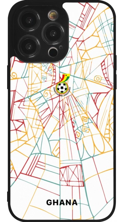iPhone 14 Pro Max Case Hülle - Silikon schwarz Ghana 2026 personalisierbares Fussballtrikot