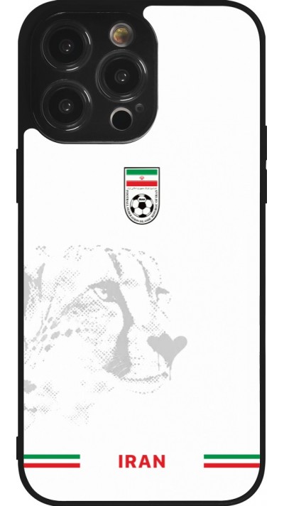 iPhone 14 Pro Max Case Hülle - Silikon schwarz Iran 2026 personalisierbares Fussballtrikot