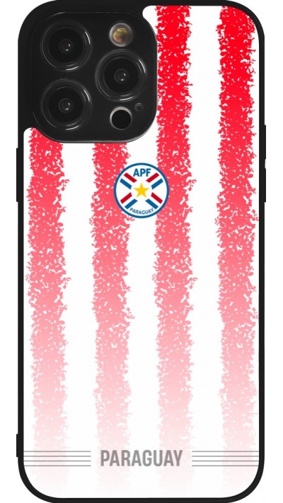 iPhone 14 Pro Max Case Hülle - Silikon schwarz Paraguay 2026 personalisierbares Fussballtrikot