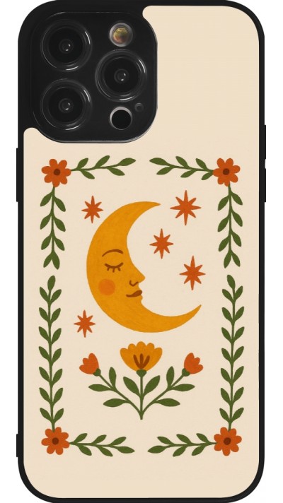 iPhone 14 Pro Max Case Hülle - Silikon schwarz Half moon stamp 2026