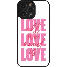 iPhone 14 Pro Max Case Hülle - Silikon schwarz Saint Valentines Day 26 Love all we need is