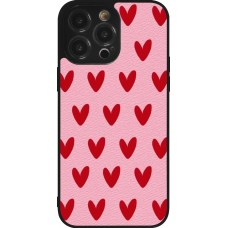 iPhone 14 Pro Max Case Hülle - Silikon schwarz Saint Valentines Day 26 Pattern heart