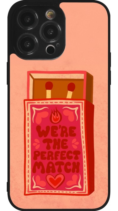 iPhone 14 Pro Max Case Hülle - Silikon schwarz Saint Valentines Day 26 Perfect Match