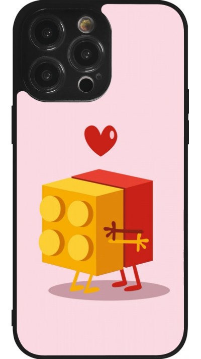 iPhone 14 Pro Max Case Hülle - Silikon schwarz Saint Valentines Day 26 Puzzle