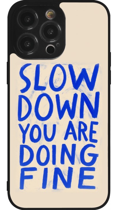 iPhone 14 Pro Max Case Hülle - Silikon schwarz Slow down 2026