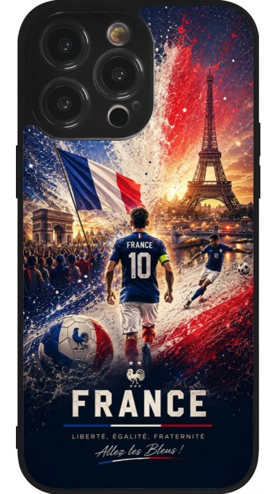 iPhone 14 Pro Max Case Hülle - Silikon schwarz Fussball Frankreich splash 2026