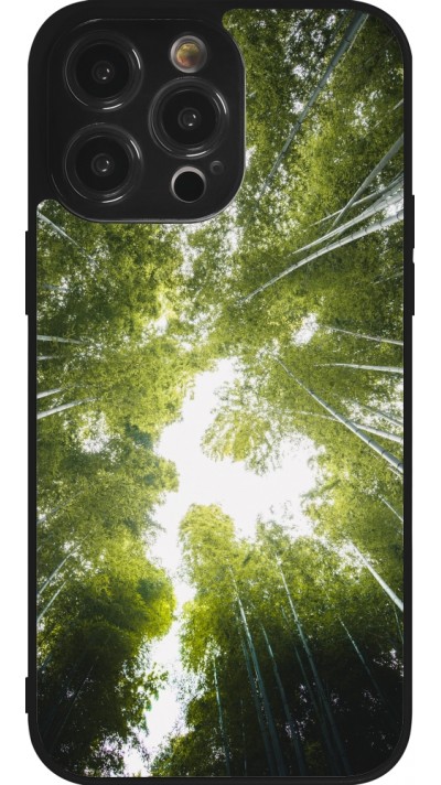 iPhone 14 Pro Max Case Hülle - Silikon schwarz Spring 23 forest blue sky