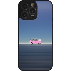 iPhone 14 Pro Max Case Hülle - Silikon schwarz Spring 23 pink bus