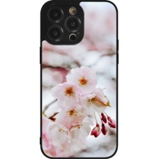 iPhone 14 Pro Max Case Hülle - Silikon schwarz Cherry tree 2026