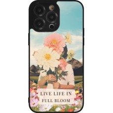 iPhone 14 Pro Max Case Hülle - Silikon schwarz Live life in full moon 2026