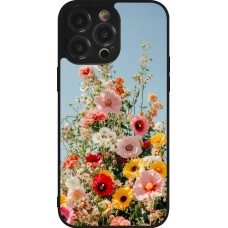 iPhone 14 Pro Max Case Hülle - Silikon schwarz Spring flowers 2026