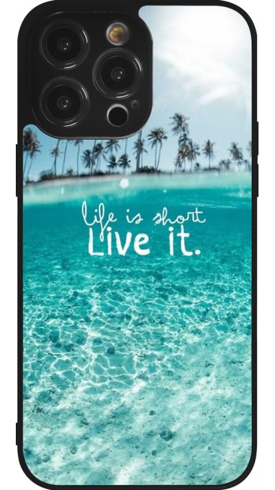 iPhone 14 Pro Max Case Hülle - Silikon schwarz Summer 18 24