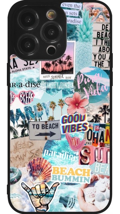iPhone 14 Pro Max Case Hülle - Silikon schwarz Summer 20 collage
