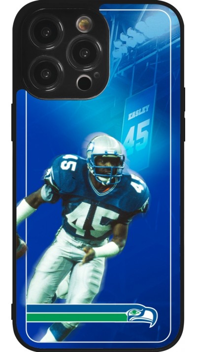 iPhone 14 Pro Max Case Hülle - Silikon schwarz Super Bowl 26 Seattle 1