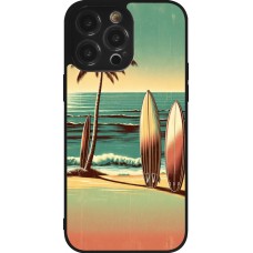 iPhone 14 Pro Max Case Hülle - Silikon schwarz Surf Paradise