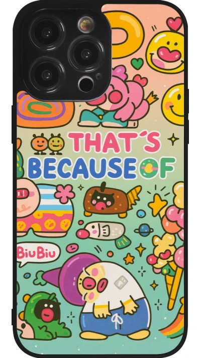 iPhone 14 Pro Max Case Hülle - Silikon schwarz Thats beacause of