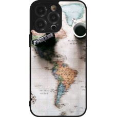 Coque iPhone 14 Pro Max - Silicone rigide noir Travel 01