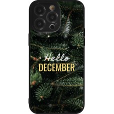 iPhone 14 Pro Max Case Hülle - Silikon schwarz Winter 25 Winter hello december