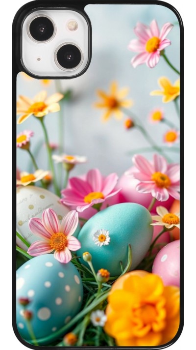 iPhone 14 Plus Case Hülle - Easter 2026 Eggs with flowers