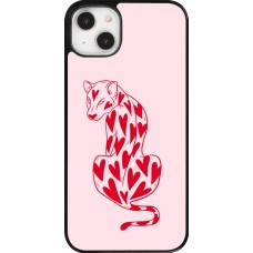 iPhone 14 Plus Case Hülle - Leopard with hearts 2026