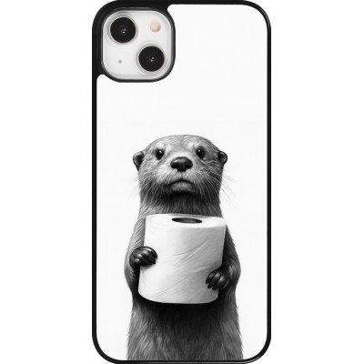 iPhone 14 Plus Case Hülle - Otter Toilettenpapier