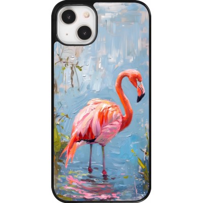 iPhone 14 Plus Case Hülle - Paint Flamingo