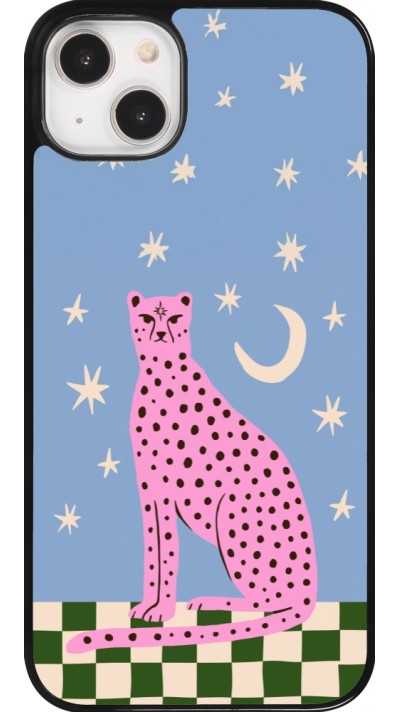 iPhone 14 Plus Case Hülle - Pink leopard with stars 2026