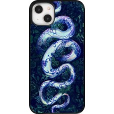 iPhone 14 Plus Case Hülle - Snake Blue Anaconda