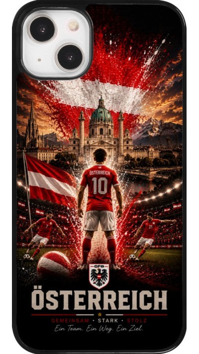 iPhone 14 Plus Case Hülle - Fussball Österreich splash 2026
