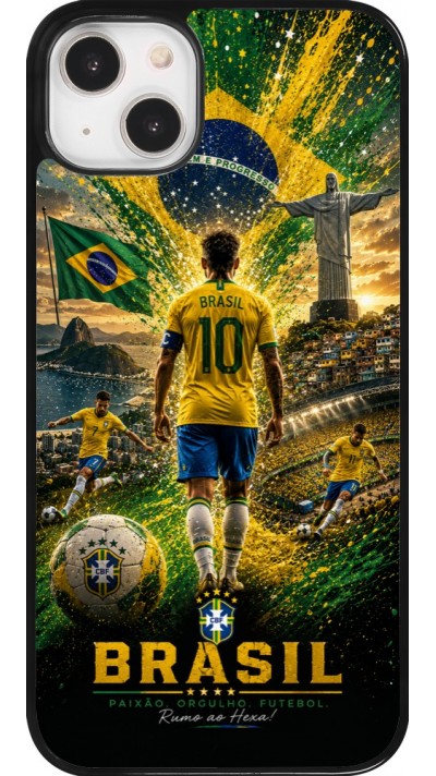 iPhone 14 Plus Case Hülle - Fussball Brasilien splash 2026