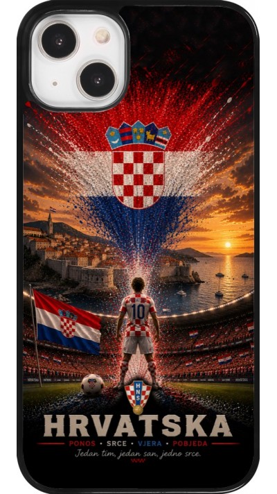 iPhone 14 Plus Case Hülle - Fussball Kroatien splash 2026
