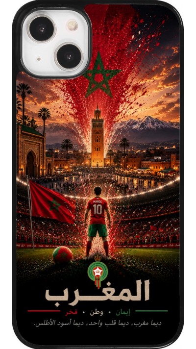iPhone 14 Plus Case Hülle - Fussball Marokko splash 2026