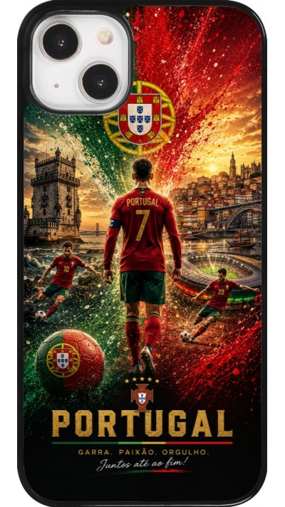 iPhone 14 Plus Case Hülle - Fussball Portugal splash 2026