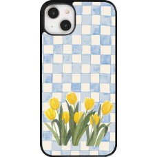iPhone 14 Plus Case Hülle - Blue vichy tulips 2026
