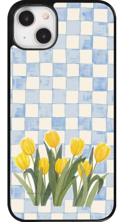 iPhone 14 Plus Case Hülle - Blue vichy tulips 2026
