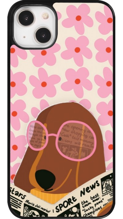 iPhone 14 Plus Case Hülle - Dog with newspaper 2026