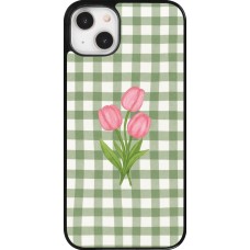 iPhone 14 Plus Case Hülle - Green vichy tulips 2026