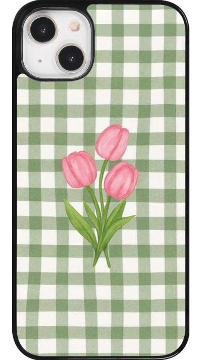 iPhone 14 Plus Case Hülle - Green vichy tulips 2026