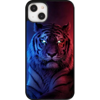 iPhone 14 Plus Case Hülle - Tiger Blue Red