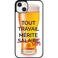 iPhone 14 Plus Case Hülle - Tout travail mérite sa bière